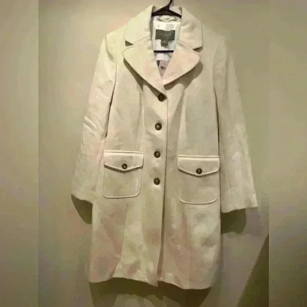 NWT Ann Taylor SZ 10P Cream Coat